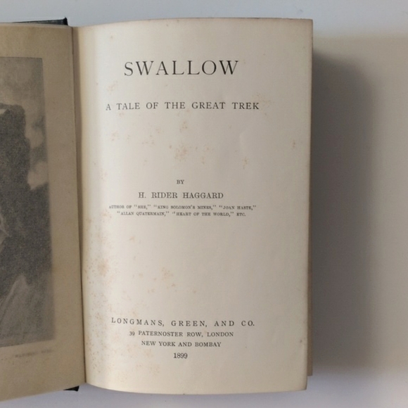 Swallow - H. Rider Haggard - 1900 - Picture 4 of 16